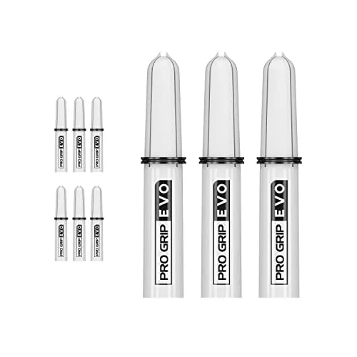 Target Darts 3 x Sets Weiß Pro Grip Evo Nylon Tops Dartschäfte - 9 In Total