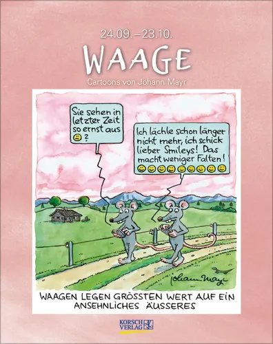 Verlag Korsch | Waage 2026 | Kalender | Deutsch | Spiralbindung | 13 S. | 2026