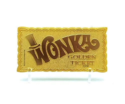 Fanattik Willy Wonka Goldenes Ticket Limited Edition von Fanattik