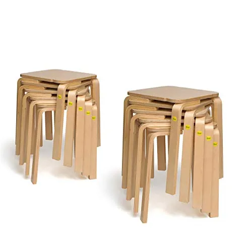 10x Erzi Hocker 45 aus Formholz 10er Set Hockergymnastik