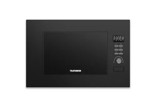 Telefunken Einbau-Mikrowelle mit Grill, 20 l - Mikrowelle mit Grillfunktion, 5 Leistungsstufen und 8 Auto-Menüs; ideal für die schnelle Zubereitung von Gerichten in kompaktem Design.