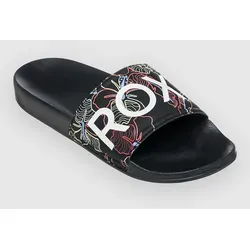 Roxy Damen Slippy II Sandale, Black Multi CAMO, 39 EU - Wanderschuhe mit bequemer Sohle für ganztägigen Tragekomfort und robusten Riemen für sicheren Sitz – ideal für Outdoor-Abenteuer und Freizeit.