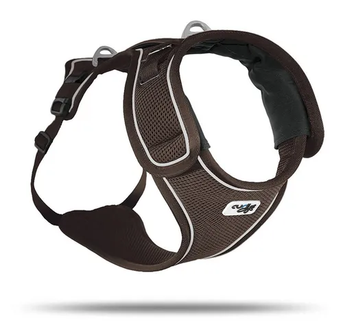curli BELKA HARNESS Hundegeschirr Brown S - Weiteres Autozubehör für Hunde: Verstellbares Geschirr mit optimaler Druckverteilung und integrierter DogFinder ID für Sicherheit und Komfort bei jedem Abenteuer.