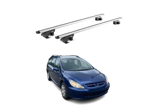 OMAC Dachträger für Peugeot 307 Kombi (2002-2008) - 90kg Aluminium - Leichter und abnehmbarer Aluminium-Dachträger mit TÜV-Zertifizierung für eine Traglast bis 90 kg. Inklusive vormontierter Träger und Montagewerkzeug für schnellen Aufbau.
