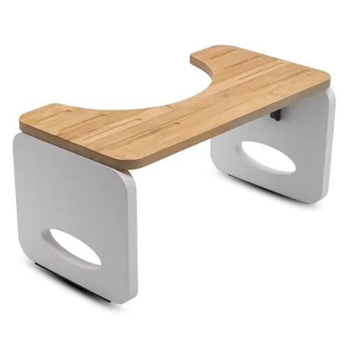 Spetebo Bambus Toilettenhocker für natürliche Hockstellung