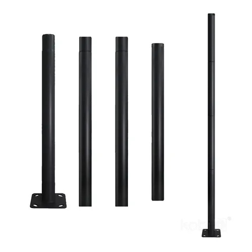 Kobi Light Mast BASE SG 4m Ø60mm schwarz Lichtmast Pfosten von KOBI LIGHT