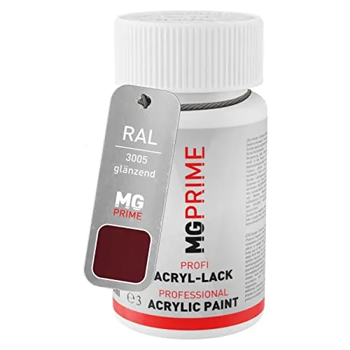 MG PRIME RAL 3005 Weinrot/Wine red glänzend Lackstift 50 ml schnelltrocknend
