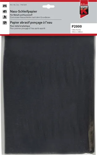 Auto-K Nass-Schleifpapier P2000 23x28 23 x 28 cm