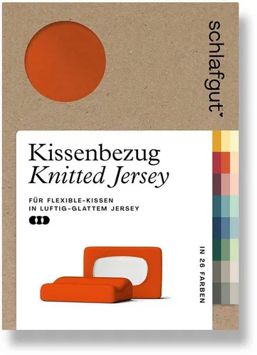 Schlafgut Kissenbezug Pure flexibler Kissenbezug für Nackenstützkissen, (1 Stück), Bio-Baumwolle mit Elasthan, mit Gummizug, bügelfrei