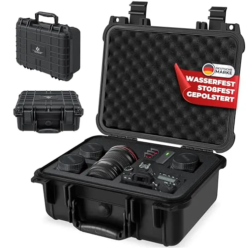 KESSER® Fotokoffer - Sicherer Kameratransport - Kamerataschen mit IP55 Schutzklasse, 4-fach Schließung und ergonomischen Handgriffen für optimalen Schutz Ihrer Kamera.