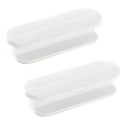 Keratobleem 2 Stück Balkontürgriff Kleben, Griff Balkontür Außen, Mühelos Selbstklebende Türgriffe,Balkontürgriff Außen Zum Kleben, Schrankgriffe,Balkongriff, Kunststoff Möbelgriff, Weiß