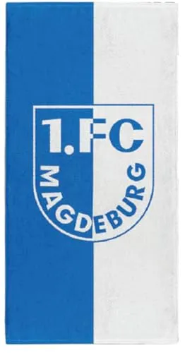 1. FC Magdeburg Handtuch blau-weiß