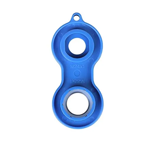 Universal Perlatorschlüssel für M20x1, M22x1, M24x1 und M28x1 Mischdüsen, blau