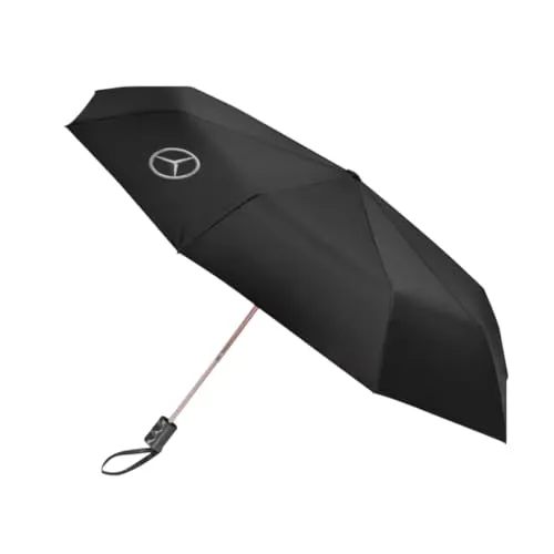 MERCEDES EQA EQB Design Faltbarer Regenschirm Schwarz 27cm
