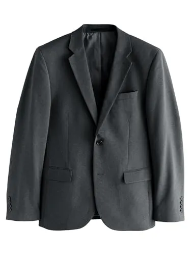 NEXT Herren Anzug: Skinny Fit Jacke Holzkohle Grau 54