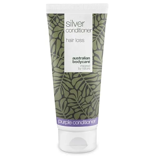 Haarausfall Silber Conditioner für graues & blondes Haar – Gegen Gelbstich und Haarausfall – Mit Koffein und pflanzlich inspirierten Wirkstoffen