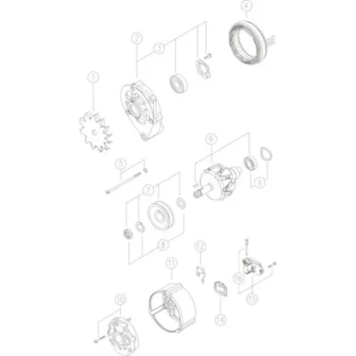 Produktbild MAHLE MG 233 Lichtmaschine