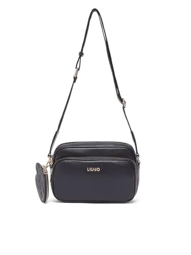 Liu Jo Achala Umhängetasche M 23 cm schwarz - Elegante Umhängetasche aus robustem Polyurethan mit praktischem Reißverschluss und verstellbarem Riemen. Stilvolles Design trifft auf Funktionalität – ideal für den Alltag!