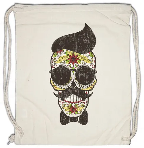 Urban Backwoods Turnbeutel Sugar Skull Hipster Turnbeutel Schädel Mexiko Gang Latino Mexico Latin (1-tlg), Latinos Mexikaner Dias De