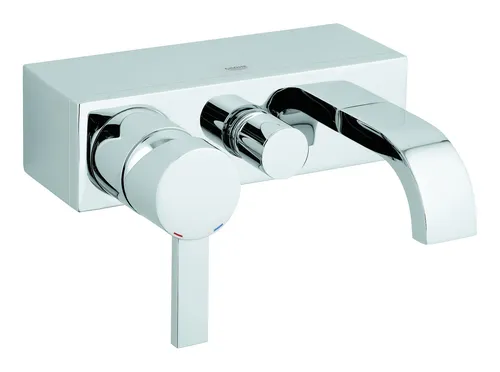 Grohe Allure Einhand-Wannenbatterie eckig - Chrom - 32826000 - Elegante Armatur für moderne Badezimmer, mit präziser Steuerung und langlebiger Chrom-Oberfläche für zeitlosen Glanz.