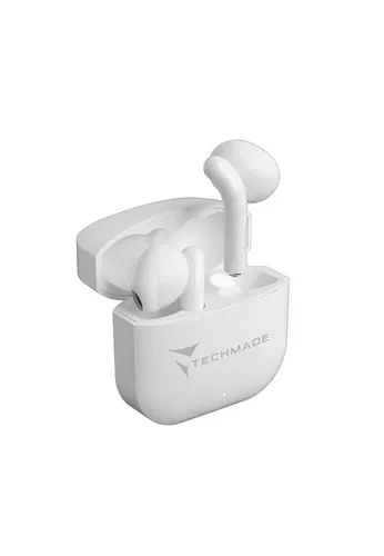 Techmade Techmade Earbuds XM201 White In-Ear-Kopfhörer (Noise-Cancelling)