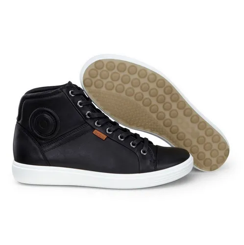 ECCO Damen Soft 7 Gtx Tie Schuhe - Komfortable Hi-Top Schnür-Sneaker - Damen-Sneaker aus hochwertigem Premium-Leder mit ECCO's Comfort Fibre System für ganztägige Frische und optimalen Sitz. Perfekt für Alltag und Freizeit.