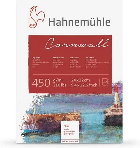 Hahnemühle Aquarellpapier Cornwall 24x32cm, rau