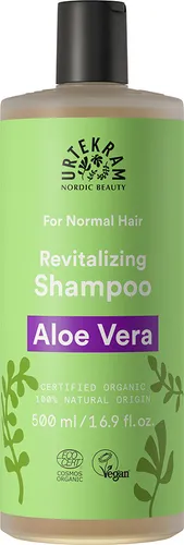 Urtekram Aloe Vera Shampoo 500ml - Naturkosmetik Shampoo für feuchtigkeitsspendendes Haar, angereichert mit Aloe Vera und einem erfrischenden Duft von Orangen und Zitronenmelisse.