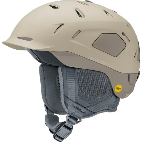 Smith Nexus Mips Helm LARGE - Matte Chalk Slate 2425 - Herren & Unisex Skihelme mit KOROYD für maximalen Aufprallschutz und MIPS für zusätzliche Sicherheit bei Schrägaufprall. Ideal für Freeski und komfortabel durch BOA 360 Fit System.