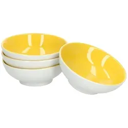 4er Set Schale 8cm flach Gelb Doppio - Ritzenhoff 64285 von Ritzenhoff & Breker