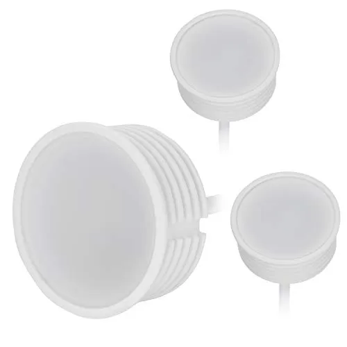 HCFEI 3x LED Modul flach Dimmbar 230V 5W für Einbaustrahler MR16 Neutralweiß 4000K Ersatz GU10 Ø 50mm Einbauramen Leuchtmittel