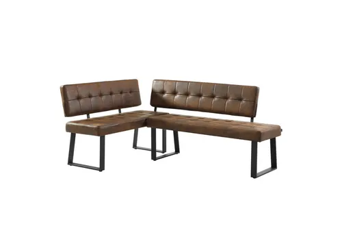 B&D home Eckbank AKA (2-St), beidseitig montierbar, gepolstert, mit Rückenlehne