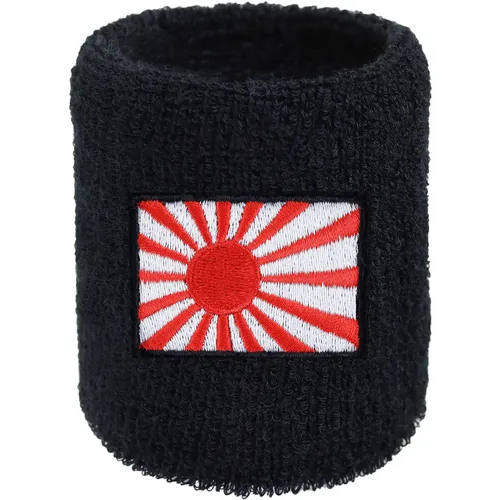 Kamikaze Schweissband Fahne Frottee schwarz Flagge Motorcross Biker sport