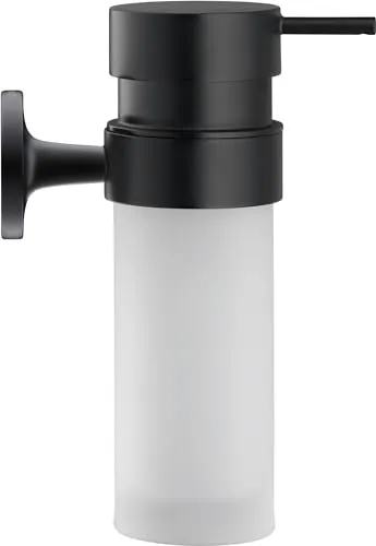 Duravit Seifenspender Starck T - Eleganter Pumpseifenspender - Seifenspender aus mattem, mundgeblasenem Glas mit 175 ml Fassungsvermögen. Einfach zu montieren, ob durch Bohren oder Kleben. Hochwertiges Design für Ihr Badezimmer.