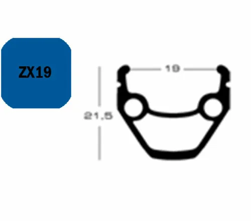 Exal Unisex – Erwachsene ZX Felge, schwarz, 1size - Hochwertige Felge mit 6,5 mm Ventillochbohrung, für individuelle Anpassungen bis 8,5 mm geeignet. Ideal für langlebige Fahrradreifen und zuverlässige Leistung.
