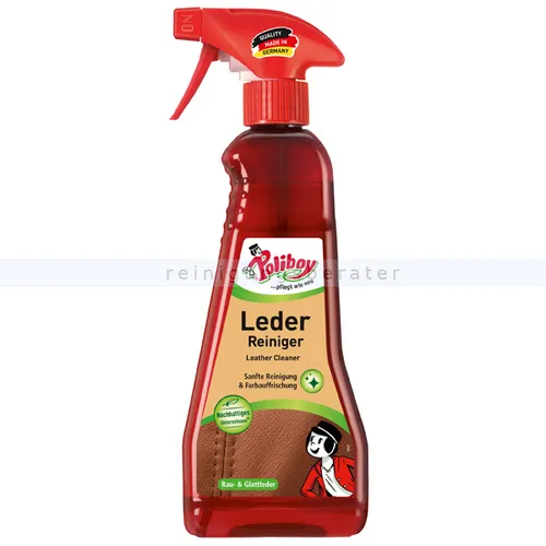 Lederpflege Poliboy Leder Reiniger 375 ml Sprühmatic Farbauffrischung durch Orangenöl