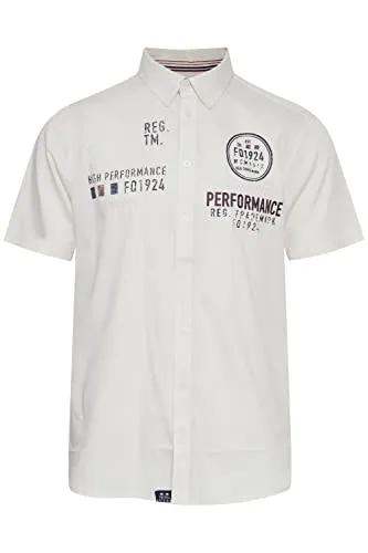 FQ1924 FQRontus Herren Kurzarmhemd - Herrenhemden aus 100% Baumwolle, nachhaltig produziert und ideal für stylische Casual-Looks im Business oder in der Freizeit.