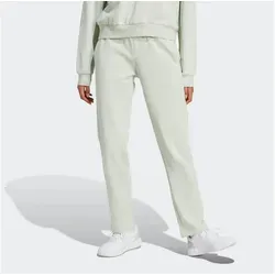 adidas Damen Essentials SMALL Logo Feel Cozy Open Hem Pant in grün von adidas