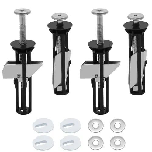 JOOTUEPO 4 Stück Toilettensitz Schraubensatz, Edelstahl, Wc Sitz Befestigung
