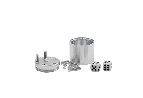 BestSaller Spiel SUPER SIX Würfelspiel Aluminum SUPER SIX, Würfelspiel, 36 Spielstäbchen & 2 Würfel