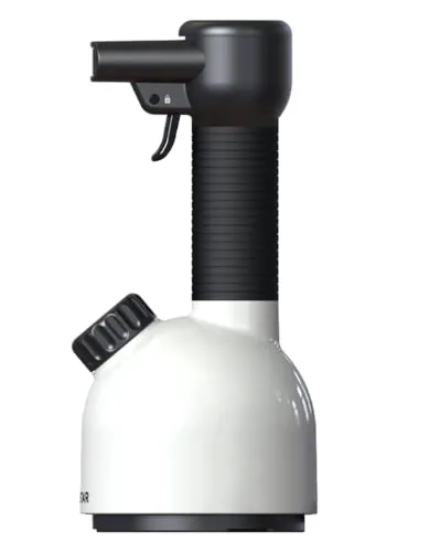 LAURASTAR Dampfglätter Iggi Pure White, 850 Watt - Dampfreiniger für glatte, hygienische Kleidung, ideal für Reisen. Der kompakte Dampfglätter desinfiziert Textilien ohne Chemie und tötet 99,99 % der Bakterien ab.