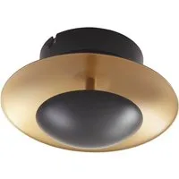 Lindby LED Deckenleuchte Tiama 10012961 Modern in Schwarz aus Metall 1-flammig Wohnzimmerleuchte