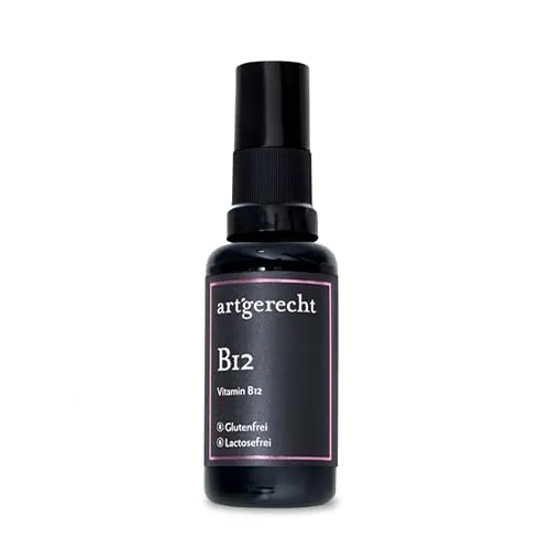 B12 SPRAY – 30 ml, 280 µg Vitamin B12 pro Tagesdosis | 5-fache Bioverfügbarkeit | Methylcobalamin | Unterstützt Nervensystem & Immunsystem, reduziert Müdigkeit | Vegan, laktosefrei, Orangengeschmack