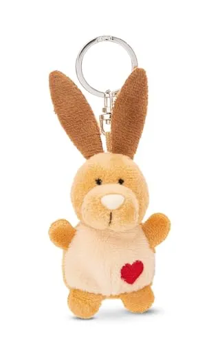 NICI Schlüsselanhänger Hase mit Herz 5cm
