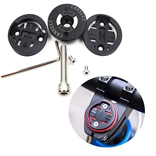 CYSKY Garmin Edge Mount Fahrradhalterung für Garmin Bryton GPS-Computer, passend für 1000, 820, 520, 510, 200 und Bryton 530, 330 (schwarz)