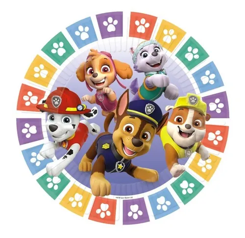 TELLER PARTYTELLER PAW PATROL RUND PAPPTELLER 8 TELLER 23 CM NEU OVP