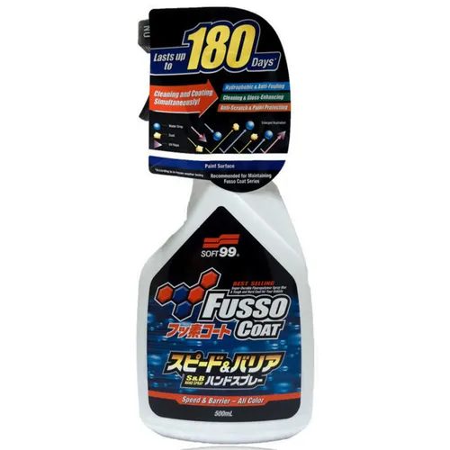  SOFT99 Fusso Coat Speed & Barrier Quick Detailer Lackreiniger 500ml 37,80€/L