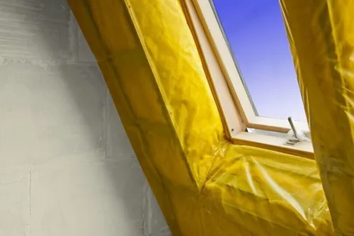 Dampfbremse Dampfsperrfolie Gelb 2x50m – Dampfbremsfolie für Dach Rolle