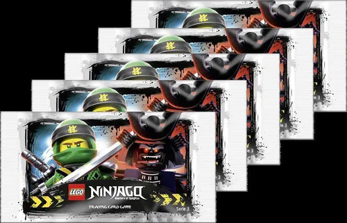 LEGO Ninjago - Serie 3 Trading Cards - 5 Booster - Deutsch