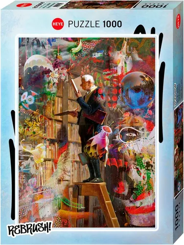 HEYE Puzzle The Bookworm, Rebrush!, 1000 Puzzleteile, Made in Germany